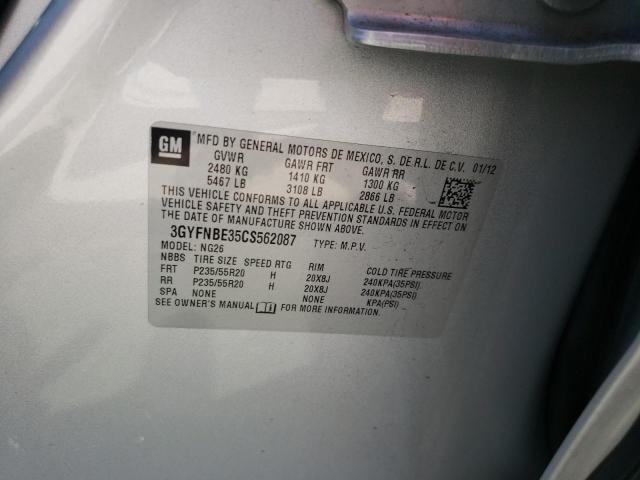 Photo 10 from auction – 2012 CADILLAC SRX PERFOR with VIN 3GYFNBE35CS562087