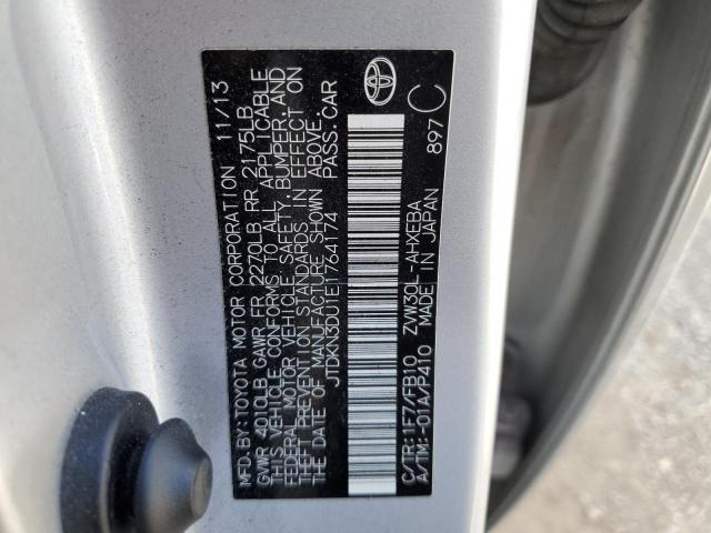 Photo 10 from auction – 2014 TOYOTA PRIUS with VIN JTDKN3DU1E1764174