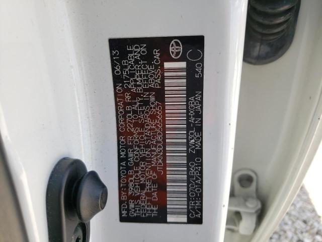 Photo 10 from auction – 2013 TOYOTA PRIUS with VIN JTDKN3DU8D5656657