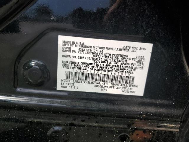 Photo 10 from auction – 2015 MITSUBISHI OUTLANDER with VIN 4A4AR4AW2FE061679