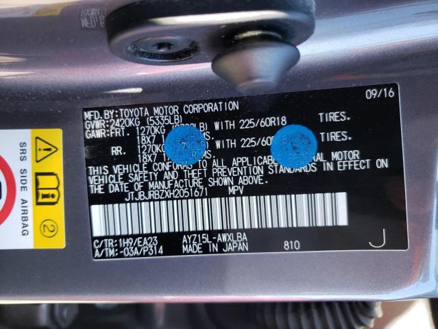 Photo 10 from auction – 2017 LEXUS NX 300H with VIN JTJBJRBZXH2051671