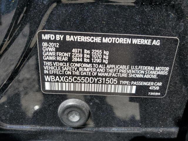 Photo 10 from auction – 2013 BMW 528 I with VIN WBAXG5C55DDY31505