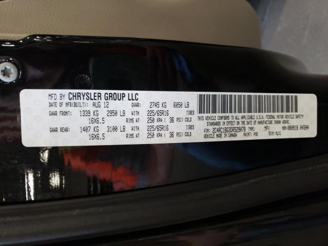 Photo 10 from auction – 2013 CHRYSLER TOWN & COU with VIN 2C4RC1BG3DR529078