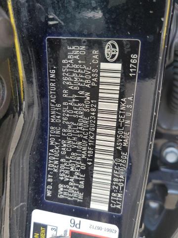 Photo 10 from auction – 2016 TOYOTA CAMRY LE with VIN 4T1BF1FK7GU234821