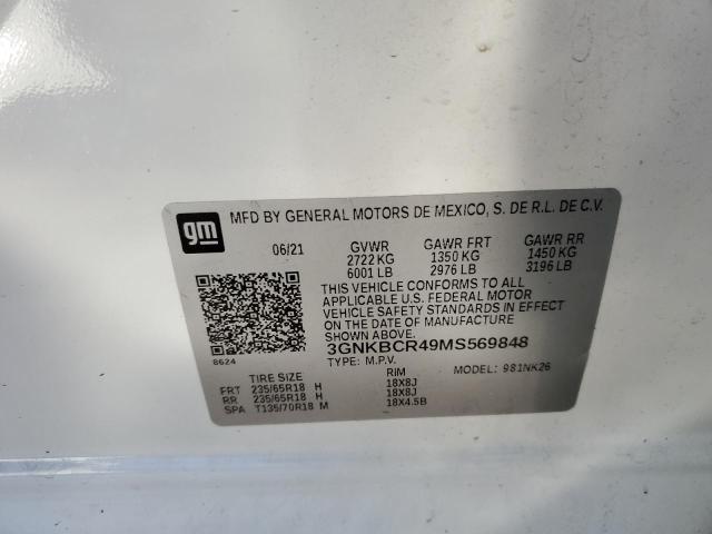 Photo 10 from auction – 2021 CHEVROLET BLAZER 2LT with VIN 3GNKBCR49MS569848