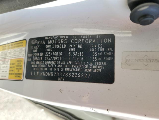 Photo 10 from auction – 2008 KIA SEDONA EX with VIN KNDMB233786229927