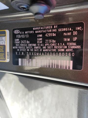 Photo 10 from auction – 2013 KIA OPTIMA LX with VIN 5XXGM4A76DG180160