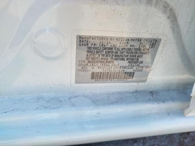 Photo 10 from auction – 2017 NISSAN VERSA NOTE with VIN 3N1CE2CP8HL354515