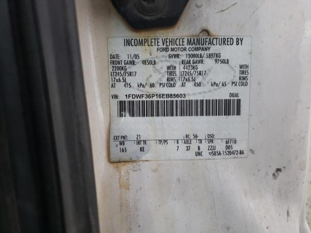 Photo 10 from auction – 2006 FORD F350 SUPER with VIN 1FDWF36P16EB85603
