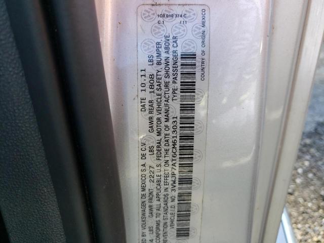 Photo 10 from auction – 2012 VOLKSWAGEN BEETLE with VIN 3VWJP7AT6CM613031