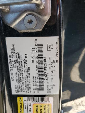 Photo 10 from auction – 2020 FORD FUSION SE with VIN 3FA6P0HD7LR228181