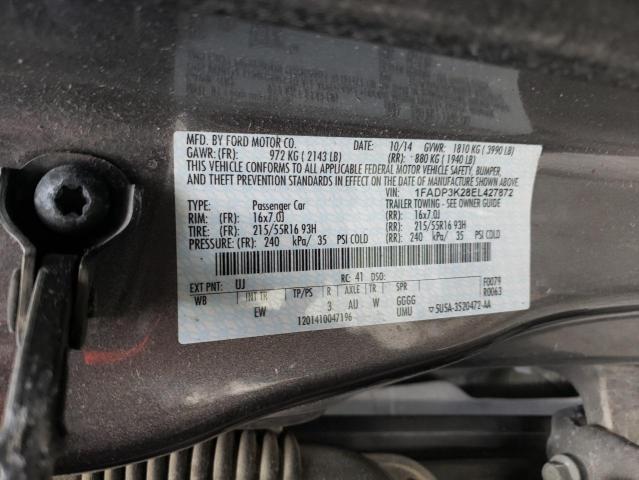 Photo 10 from auction – 2014 FORD FOCUS SE with VIN 1FADP3K28EL427872