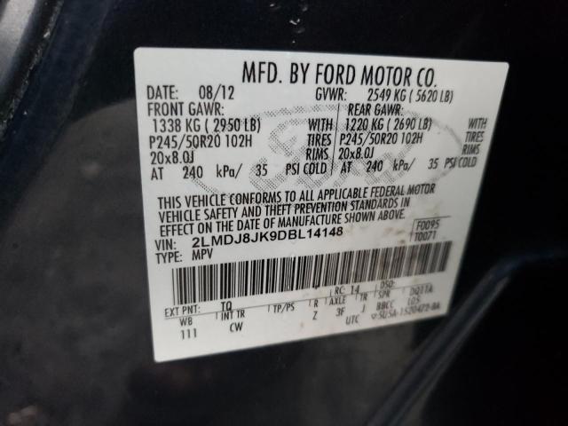 Photo 10 from auction – 2013 LINCOLN MKX with VIN 2LMDJ8JK9DBL14148