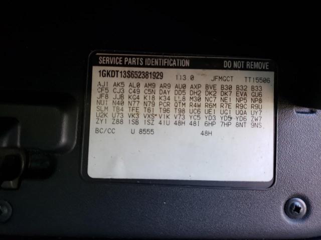 Photo 10 from auction – 2005 GMC ENVOY with VIN 1GKDT13S652381929