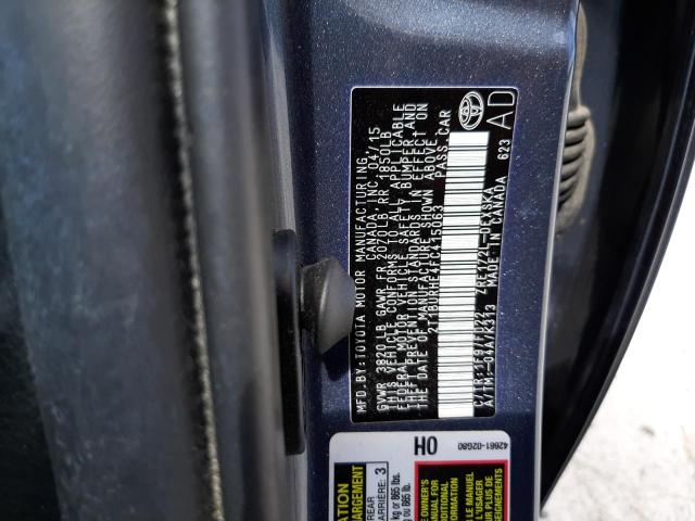 Zdjęcie 10 z aukcji – 2015 TOYOTA COROLLA L z VIN 2T1BURHE4FC415063