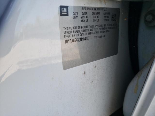 Photo 10 from auction – 2012 CHEVROLET VOLT with VIN 1G1RA6E43CU104037