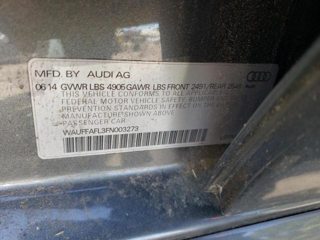 Photo 10 from auction – 2015 AUDI A4 PREMIUM with VIN WAUFFAFL3FN003273