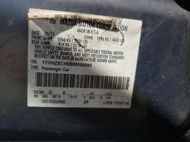Photo 10 from auction – 2011 MAZDA 6 I with VIN 1YVHZ8CH0B5M26585