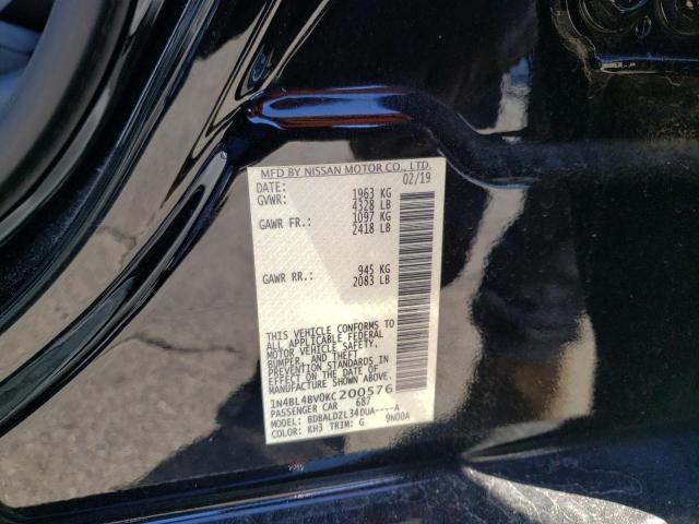 Photo 10 from auction – 2019 NISSAN ALTIMA S with VIN 1N4BL4BV0KC200576