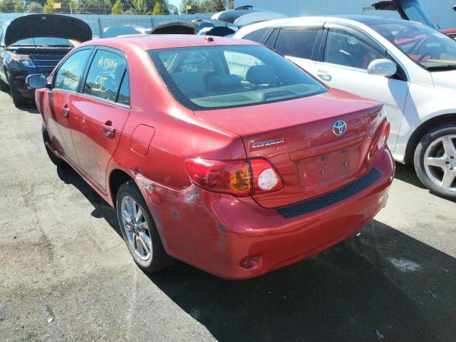 Photo 3 from auction – 2009 TOYOTA COROLLA BA with VIN 1NXBU40E59Z111791