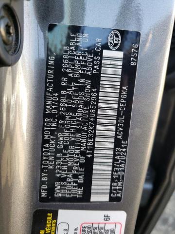 Photo 10 from auction – 2004 TOYOTA CAMRY LE with VIN 4T1BE32K74U852964