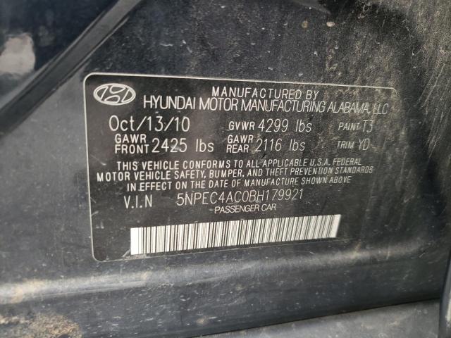 Photo 10 from auction – 2011 HYUNDAI SONATA SE with VIN 5NPEC4AC0BH179921
