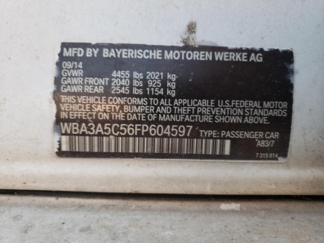 Photo 10 from auction – 2015 BMW 328 I with VIN WBA3A5C56FP604597