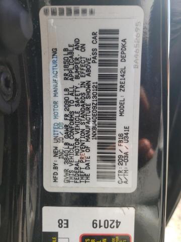 Photo 10 from auction – 2009 TOYOTA COROLLA BA with VIN 1NXBU40E09Z130121