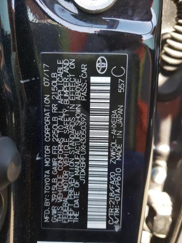 Photo 10 from auction – 2017 TOYOTA PRIUS with VIN JTDKBRFUXH3050397