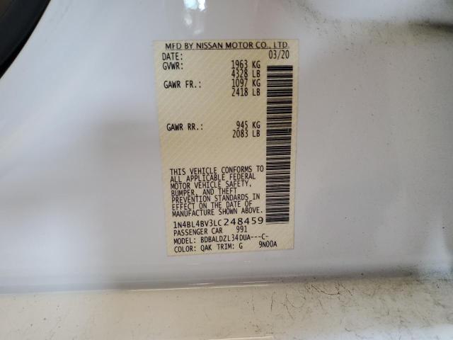 Photo 10 from auction – 2020 NISSAN ALTIMA S with VIN 1N4BL4BV3LC248459