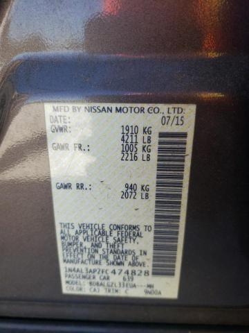 Photo 10 from auction – 2015 NISSAN ALTIMA 2.5 with VIN 1N4AL3AP2FC474828