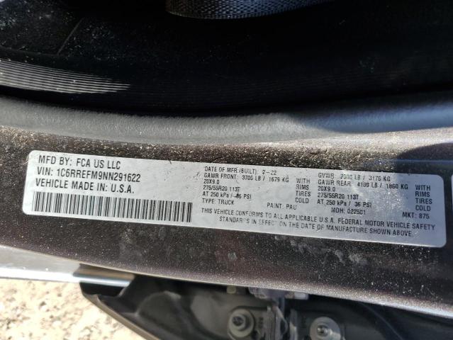 Photo 10 from auction – 2022 RAM 1500 BIG H with VIN 1C6RREFM9NN291622