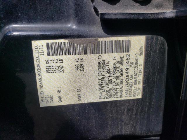 Photo 10 from auction – 2012 NISSAN ALTIMA BAS with VIN 1N4AL2AP2CN491462