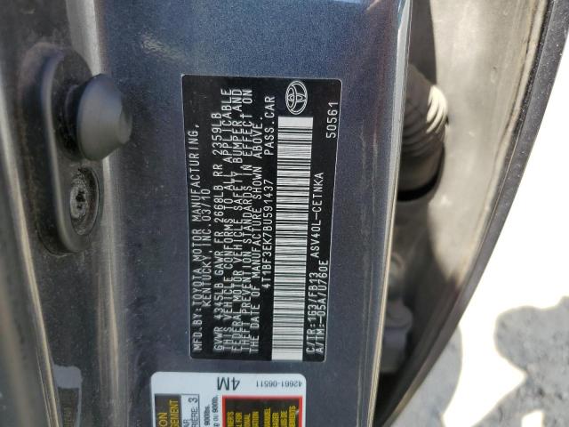 Photo 10 from auction – 2011 TOYOTA CAMRY BASE with VIN 4T1BF3EK7BU591437