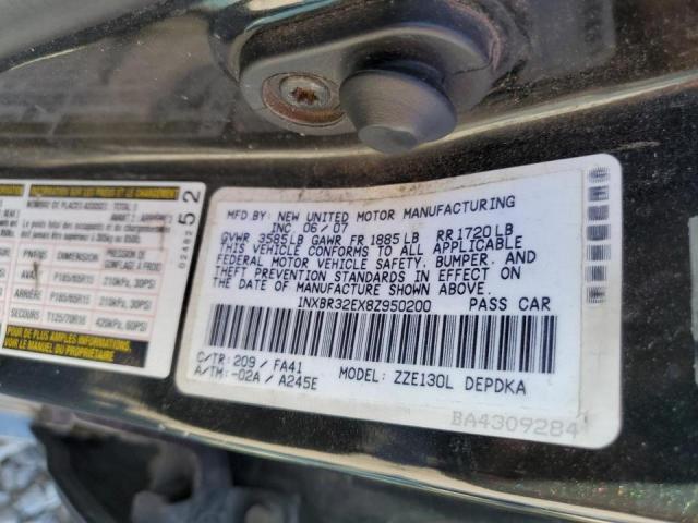 Photo 10 from auction – 2008 TOYOTA COROLLA with VIN 1NXBR32EX8Z950200