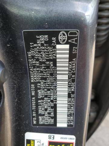 Photo 10 from auction – 2011 TOYOTA COROLLA BA with VIN 2T1BU4EE9BC700407