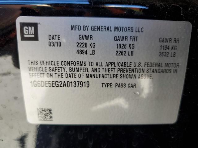 Photo 10 from auction – 2010 CADILLAC CTS LUXURY with VIN 1G6DE5EG2A0137919