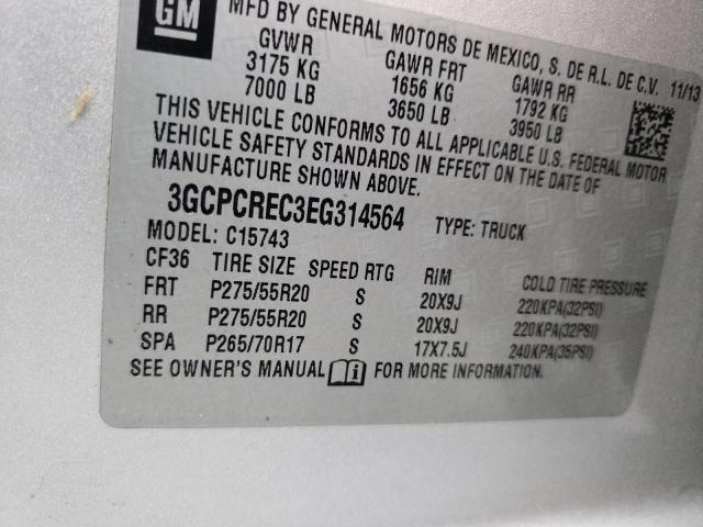 Photo 10 from auction – 2014 CHEVROLET SILVERADO with VIN 3GCPCREC3EG314564