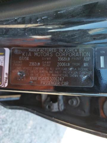 Photo 10 from auction – 2015 KIA FORTE EX with VIN KNAFX5A81F5316247