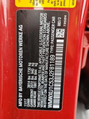 Photo 10 from auction – 2018 MINI COOPER with VIN WMWXU1C53J2F81189