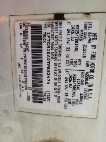 Photo 10 from auction – 1996 FORD RANGER with VIN 1FTCR10A0TPB53474