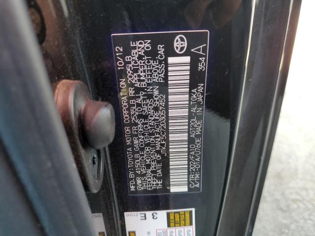 Photo 10 from auction – 2013 TOYOTA SCION TC with VIN JTKJF5C72D3057452