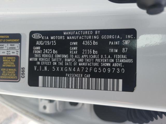 Photo 10 from auction – 2015 KIA OPTIMA EX with VIN 5XXGN4A72FG509730