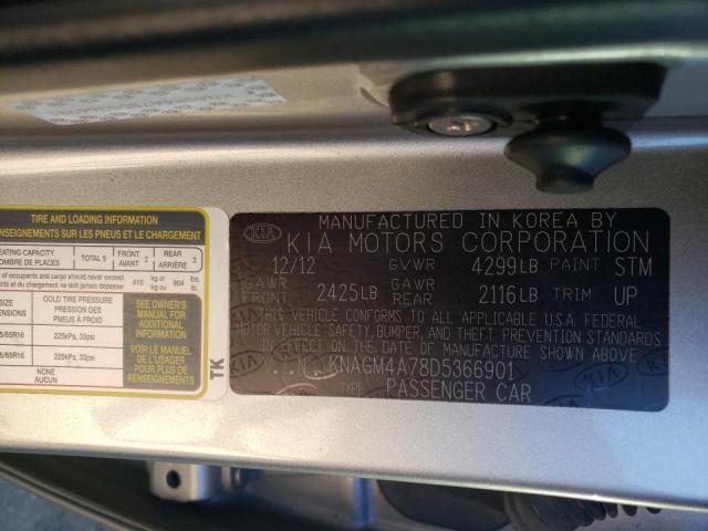 Photo 10 from auction – 2013 KIA OPTIMA LX with VIN KNAGM4A78D5366901