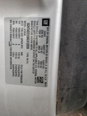 Photo 10 from auction – 2011 CHEVROLET AVALANCHE with VIN 3GNTKEE36BG313339