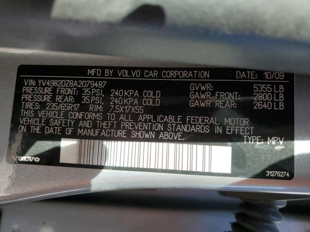 Photo 10 from auction – 2010 VOLVO XC60 3.2 with VIN YV4982DZ8A2079487