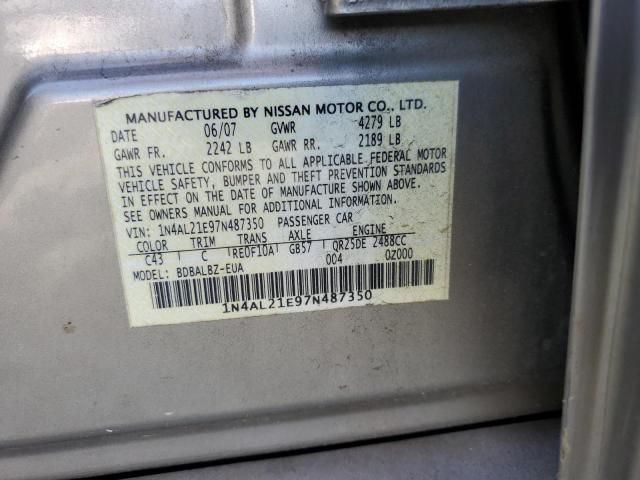 Photo 10 from auction – 2007 NISSAN ALTIMA 2.5 with VIN 1N4AL21E97N487350