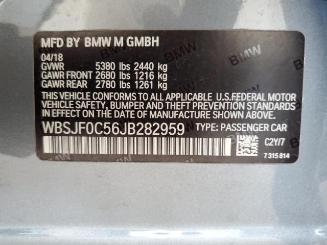 Photo 10 from auction – 2018 BMW M5 with VIN WBSJF0C56JB282959