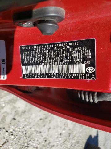 Photo 10 from auction – 2017 TOYOTA COROLLA L with VIN 5YFBURHE9HP626522