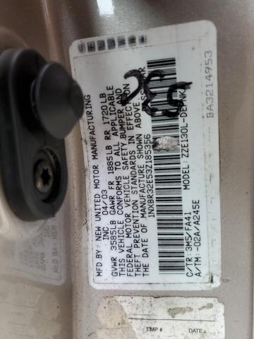 Photo 10 from auction – 2003 TOYOTA COROLLA CE with VIN 1NXBR32E53Z185356